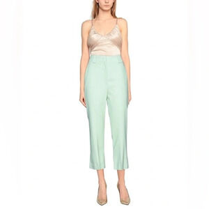 NWT Salvatore Ferragamo Women’s Cropped Pants Mint Green Size 42 (6 or 8)